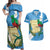 Guatemala Independence Day Couples Matching Off Shoulder Maxi Dress and Hawaiian Shirt Coat Of Arms With Resplendent Quetzal Grunge Style - Wonder Print Shop