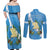 Guatemala Independence Day Couples Matching Off Shoulder Maxi Dress and Long Sleeve Button Shirt Coat Of Arms With Resplendent Quetzal Grunge Style - Wonder Print Shop