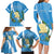 Guatemala Independence Day Family Matching Long Sleeve Bodycon Dress and Hawaiian Shirt Coat Of Arms With Resplendent Quetzal Grunge Style - Wonder Print Shop