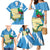 Guatemala Independence Day Family Matching Mermaid Dress and Hawaiian Shirt Coat Of Arms With Resplendent Quetzal Grunge Style - Wonder Print Shop