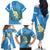 Guatemala Independence Day Family Matching Off The Shoulder Long Sleeve Dress and Hawaiian Shirt Coat Of Arms With Resplendent Quetzal Grunge Style - Wonder Print Shop