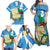 Guatemala Independence Day Family Matching Off Shoulder Maxi Dress and Hawaiian Shirt Coat Of Arms With Resplendent Quetzal Grunge Style - Wonder Print Shop