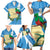 Guatemala Independence Day Family Matching Short Sleeve Bodycon Dress and Hawaiian Shirt Coat Of Arms With Resplendent Quetzal Grunge Style - Wonder Print Shop