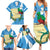 Guatemala Independence Day Family Matching Summer Maxi Dress and Hawaiian Shirt Coat Of Arms With Resplendent Quetzal Grunge Style - Wonder Print Shop