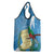 Guatemala Independence Day Grocery Bag Coat Of Arms With Resplendent Quetzal Grunge Style