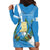 Guatemala Independence Day Hoodie Dress Coat Of Arms With Resplendent Quetzal Grunge Style - Wonder Print Shop