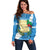 Guatemala Independence Day Off Shoulder Sweater Coat Of Arms With Resplendent Quetzal Grunge Style - Wonder Print Shop