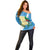 Guatemala Independence Day Off Shoulder Sweater Coat Of Arms With Resplendent Quetzal Grunge Style - Wonder Print Shop