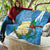 Guatemala Independence Day Quilt Coat Of Arms With Resplendent Quetzal Grunge Style