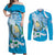 Guatemala Independence Day Couples Matching Off Shoulder Maxi Dress and Long Sleeve Button Shirt Since 1821 Coat Of Arms With Tikal - Wonder Print Shop