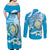 Guatemala Independence Day Couples Matching Off Shoulder Maxi Dress and Long Sleeve Button Shirt Since 1821 Coat Of Arms With Tikal - Wonder Print Shop