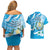 Guatemala Independence Day Couples Matching Off Shoulder Short Dress and Hawaiian Shirt Since 1821 Coat Of Arms With Tikal - Wonder Print Shop