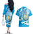 Guatemala Independence Day Couples Matching Off The Shoulder Long Sleeve Dress and Hawaiian Shirt Since 1821 Coat Of Arms With Tikal - Wonder Print Shop