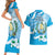 Guatemala Independence Day Couples Matching Short Sleeve Bodycon Dress and Hawaiian Shirt Since 1821 Coat Of Arms With Tikal - Wonder Print Shop