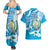 Guatemala Independence Day Couples Matching Summer Maxi Dress and Hawaiian Shirt Since 1821 Coat Of Arms With Tikal - Wonder Print Shop