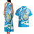 Guatemala Independence Day Couples Matching Tank Maxi Dress and Hawaiian Shirt Since 1821 Coat Of Arms With Tikal - Wonder Print Shop