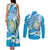 Guatemala Independence Day Couples Matching Tank Maxi Dress and Long Sleeve Button Shirt Since 1821 Coat Of Arms With Tikal - Wonder Print Shop