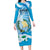 Guatemala Independence Day Family Matching Long Sleeve Bodycon Dress and Hawaiian Shirt Since 1821 Coat Of Arms With Tikal - Wonder Print Shop