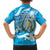 Guatemala Independence Day Family Matching Off The Shoulder Long Sleeve Dress and Hawaiian Shirt Since 1821 Coat Of Arms With Tikal - Wonder Print Shop