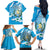 Guatemala Independence Day Family Matching Off The Shoulder Long Sleeve Dress and Hawaiian Shirt Since 1821 Coat Of Arms With Tikal - Wonder Print Shop