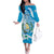 Guatemala Independence Day Family Matching Off The Shoulder Long Sleeve Dress and Hawaiian Shirt Since 1821 Coat Of Arms With Tikal - Wonder Print Shop