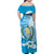 Guatemala Independence Day Family Matching Off Shoulder Maxi Dress and Hawaiian Shirt Since 1821 Coat Of Arms With Tikal - Wonder Print Shop