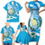 Guatemala Independence Day Family Matching Short Sleeve Bodycon Dress and Hawaiian Shirt Since 1821 Coat Of Arms With Tikal - Wonder Print Shop