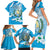 Guatemala Independence Day Family Matching Short Sleeve Bodycon Dress and Hawaiian Shirt Since 1821 Coat Of Arms With Tikal - Wonder Print Shop