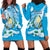 Guatemala Independence Day Hoodie Dress Since 1821 Coat Of Arms With Tikal - Wonder Print Shop