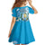 Guatemala Independence Day Kid Short Sleeve Dress Since 1821 Coat Of Arms With Tikal - Wonder Print Shop