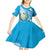 Guatemala Independence Day Kid Short Sleeve Dress Since 1821 Coat Of Arms With Tikal - Wonder Print Shop