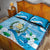 Guatemala Independence Day Quilt Bed Set Since 1821 Coat Of Arms With Tikal - Wonder Print Shop