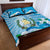 Guatemala Independence Day Quilt Bed Set Since 1821 Coat Of Arms With Tikal - Wonder Print Shop