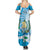 Guatemala Independence Day Summer Maxi Dress Since 1821 Coat Of Arms With Tikal - Wonder Print Shop