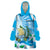 Guatemala Independence Day Wearable Blanket Hoodie Since 1821 Coat Of Arms With Tikal - Wonder Print Shop