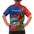 Personalized Costa Rica Independence Day Kid Hawaiian Shirt Scarlet Macaw Parrot With Coat Of Arms - Wonder Print Shop