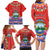 Personalized Costa Rica Independence Day Family Matching Long Sleeve Bodycon Dress and Hawaiian Shirt Guaria Morada With Folk Pattern - Wonder Print Shop