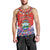 Personalized Costa Rica Independence Day Men Tank Top Guaria Morada With Folk Pattern - Wonder Print Shop