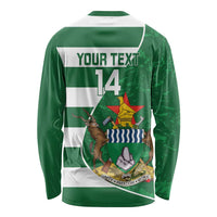 Zimbabwe Rugby Custom Long Sleeve Shirt Sables 3rd Champions Proud - Wonder Print Shop