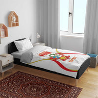Custom Peru Football Bedding Set Vamos La Bicolor - Wonder Print Shop