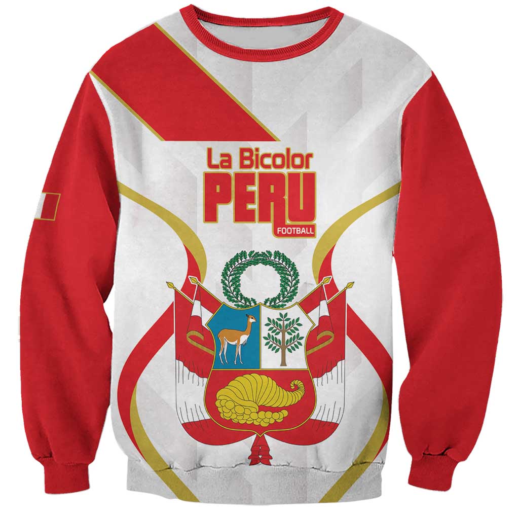Custom Peru Football Sweatshirt Vamos La Bicolor - Wonder Print Shop