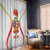 Custom Peru Football Window Curtain Vamos La Bicolor - Wonder Print Shop
