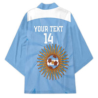 Custom Argentina Football Kimono Vamos La Albiceleste Blue Version - Wonder Print Shop