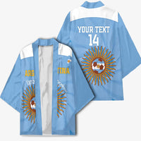 Custom Argentina Football Kimono Vamos La Albiceleste Blue Version - Wonder Print Shop