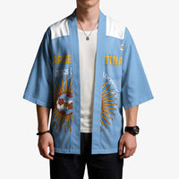 Custom Argentina Football Kimono Vamos La Albiceleste Blue Version - Wonder Print Shop