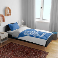Greece Basketball Custom Bedding Set Go Hellas Blue Version - Wonder Print Shop