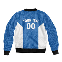 Greece Basketball Custom Bomber Jacket Go Hellas Blue Version - Wonder Print Shop