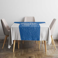 Greece Basketball Custom Tablecloth Go Hellas Blue Version - Wonder Print Shop