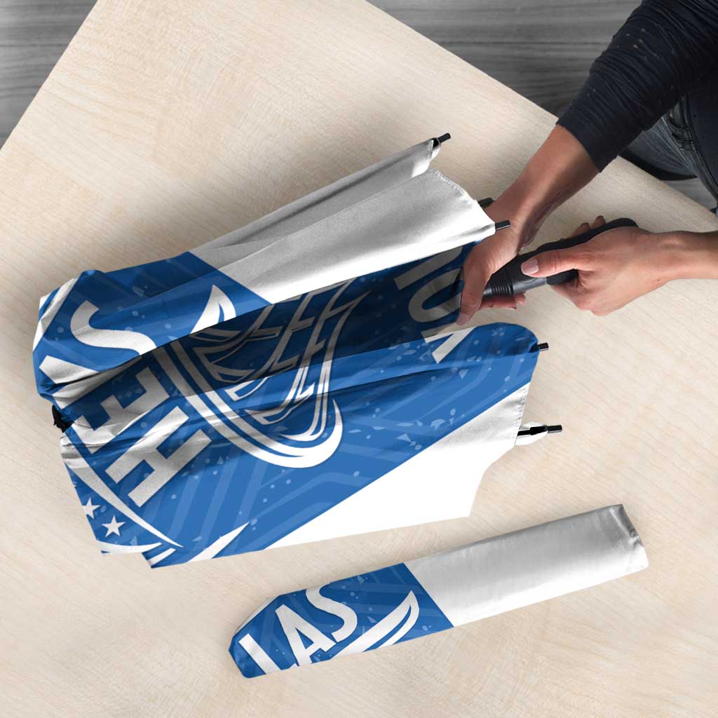 Greece Basketball Custom Umbrella Go Hellas Blue Version - Wonder Print Shop