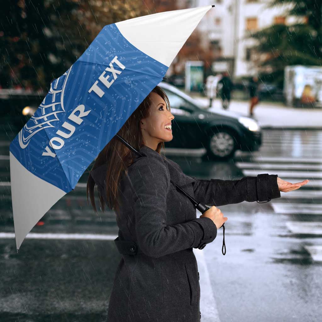 Greece Basketball Custom Umbrella Go Hellas Blue Version - Wonder Print Shop
